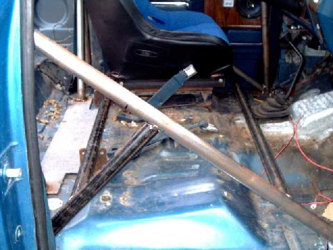 1984 Ford Bronco - crossmembers for mounting seats to the cage.