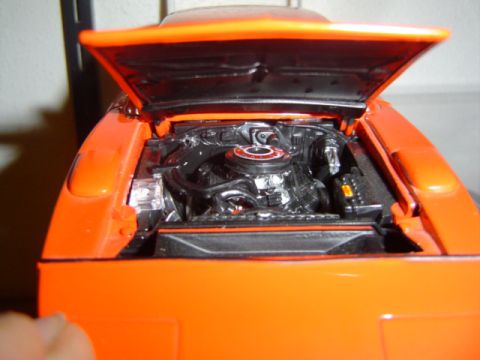 1979 Ford Bronco - This is a model car, not a real vehicle. The engine bay is detailed, but the year is not visible.