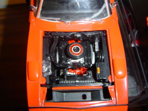 1979 Ford Bronco - Model car engine bay with "MAGNUM" air cleaner visible.