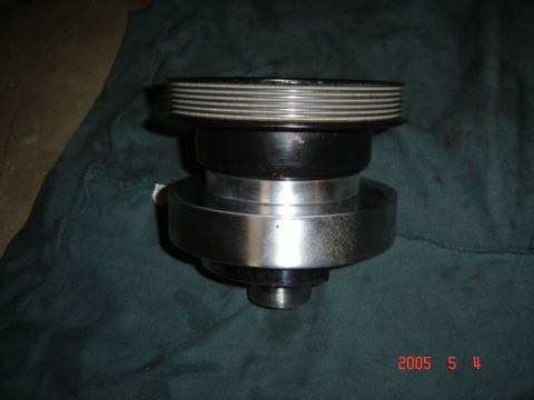 1990 Ford Bronco - Spacer installed, you can see why the serpentine belt won't line up w/o this spacer.