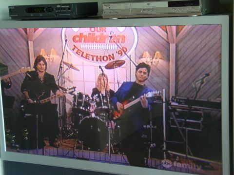 1990 Ford Bronco - A band performs on stage during the 'Our Children Telethon '90'.
