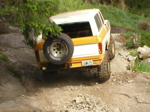 1978 Ford Bronco - This 1978 Ford Bronco navigates a challenging off-road course, its capabilities.