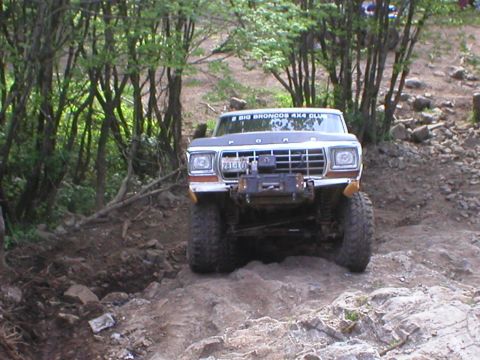 1978 Ford Bronco - This 1978 Ford Bronco navigates a challenging off-road course.