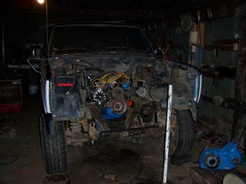 1983 Ford Bronco - Motor set in.
