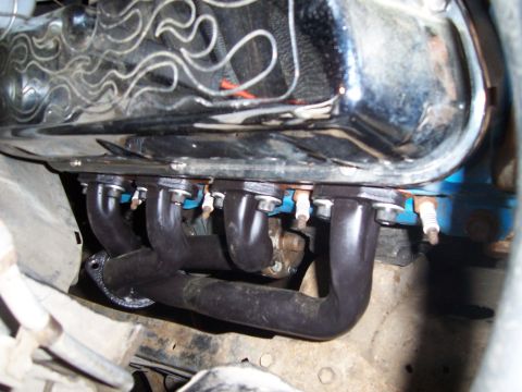 1983 Ford Bronco - PS Header Installed.