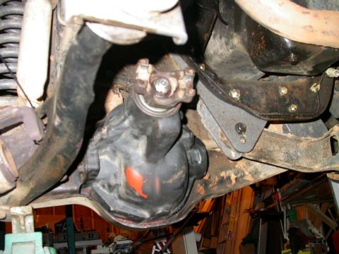 1990 Ford Bronco - Third member reinstalled in TTB. Don't know why that orange mark is on there.
