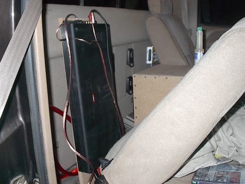 1997 Dodge 1500 - Here is the KX800.2 Amp for my subs. I is a pretty bad ass amp. It has a grille that goes over but I have not put it on yet. I am need to w…