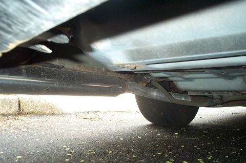 1999 Ford Crown Victoria - Had hangers installed hidden to support these moster tips :-D.