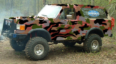1989 Ford Bronco - Red Camo 2