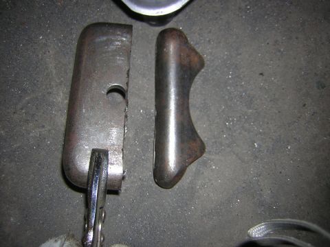 1995 Ford Bronco - How much i cut off, I used a chopsaw and cut it by hand, with great care and welding gloves on, and using a pair of locking pliers.