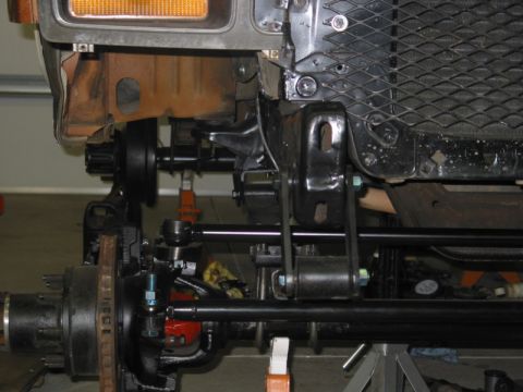 1981 Ford Bronco - From the front, the fender is opened way up. I can keep the turn signal, but just barely.