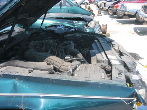 1989 Ford Bronco - 1998 Thunderbird. This pic shows the depth of the electric fan into the engine bay, and kind of what to look for when walking by one. This…