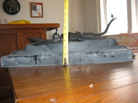 1989 Ford Bronco - T-bird fan: About 5 inches deep.