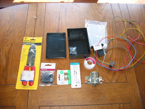 1989 Ford Bronco - All my stuff. A new quality pair of wire cutters/strippers/crimpers from Grainger, project box, grommets, solder, fuses, random diodes, 300…