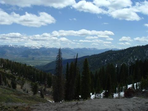 2000 Jeep TJ - Teton Pass looking down on Jackson Hole