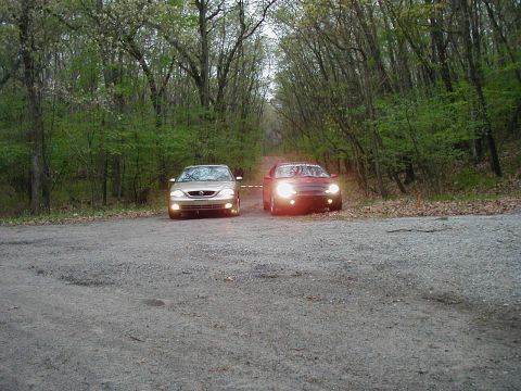 1997 Ford Taurus - Harley and LRB out testing the new cooler.