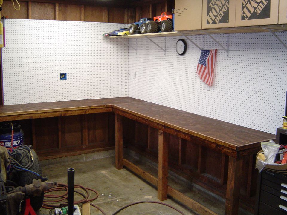 Put some stain on the top of the bench