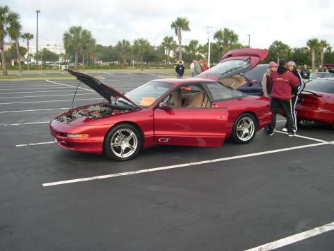 1997 Ford Probe - Slimm GT's car at the show .. wait what is this in the background is that CrimsonRed Spittin some game?