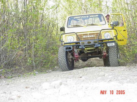 1987 Suzuki Samurai - Exitting Trail to Little Susitna River