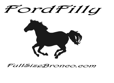 1979 Ford Bronco - This image displays a horse silhouette with text, not a 1979 Ford Bronco.