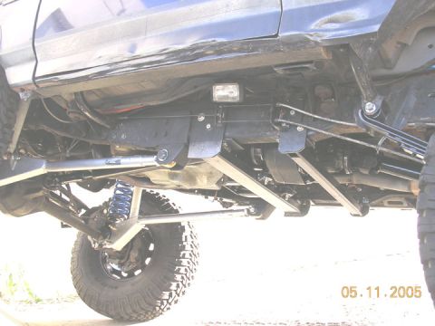 1994 Ford Bronco - just a shot of the new undercarriage and cross members before the rear torque arm and skid plates go in. Some new sliders are also in the w…