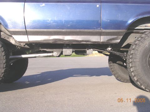 1994 Ford Bronco - I have about 23 inches at the radius arm mounts, and 23.5 at the cross member mounts. There is 24 inches at the crossmembers themselves. It…