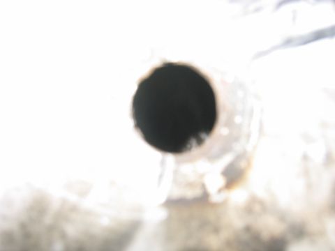 1997 Jeep Cherokee - This photo shows a close-up view of an exhaust pipe opening.