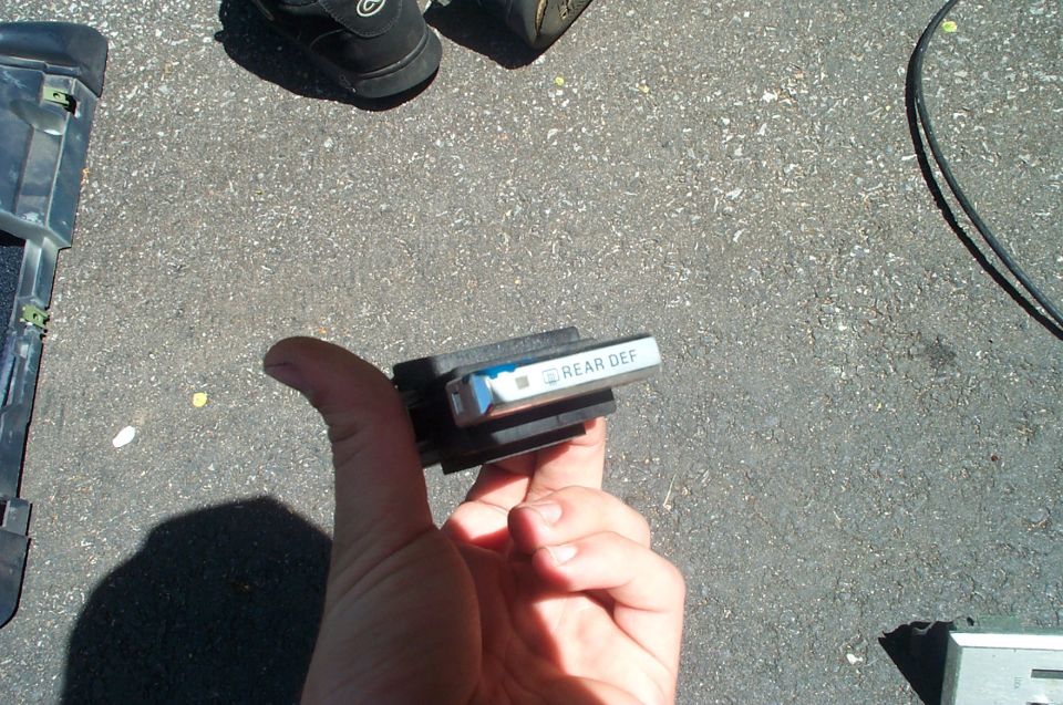 Defroster switch.