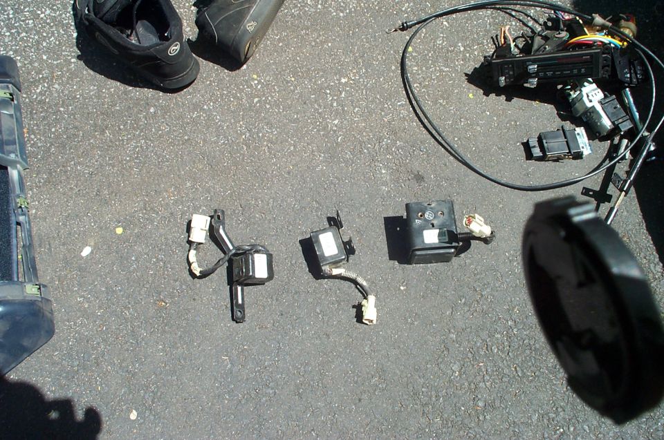 Crash, or airbag sensors.