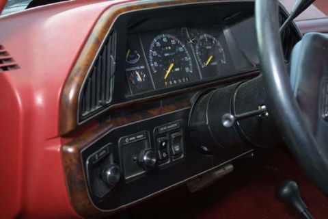 1989 Ford Bronco - Interior view of a 1989 Ford Bronco dashboard, showing gauges and controls.