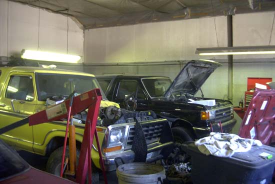 Older model Bronco beside it, forget the year, but it had a 400 in it IIRC.