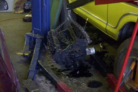 1989 Ford Bronco - Thats the 351 Windsor from my truck which was seized.