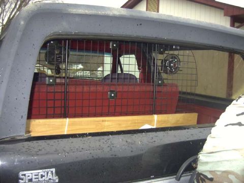 1989 Ford Bronco - Dog guard in the back of my Full Size Bronco.