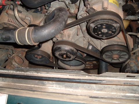 1994 Ford Bronco - clutch fan out of the way