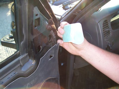 2003 Ford Ranger - Removing the interior door panel on a 2003 Ford Ranger.