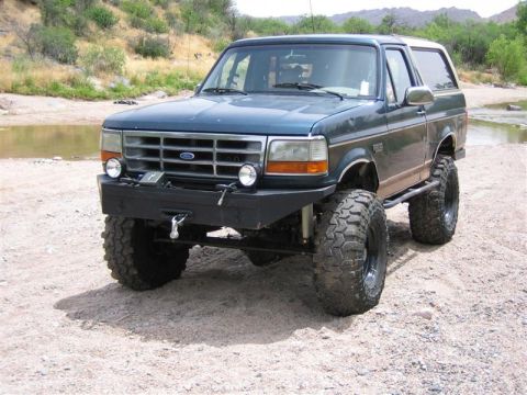 1994 Ford Bronco - This modified Ford Bronco sits high on its suspension, ready for off-road adventure.