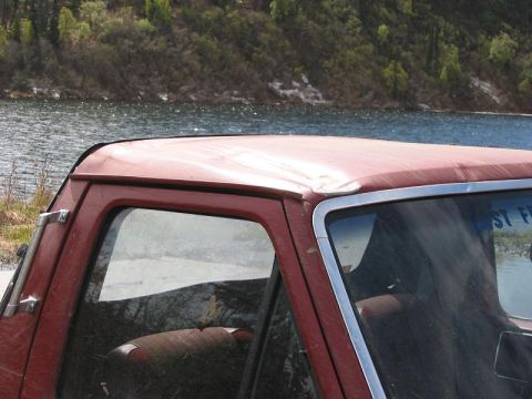 1985 Ford Bronco - I wasn't paying attention and hit a big ass freakin tree :(