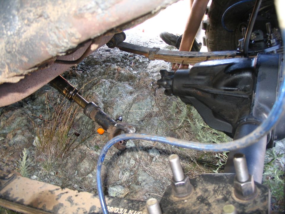 broken front d-shaft...