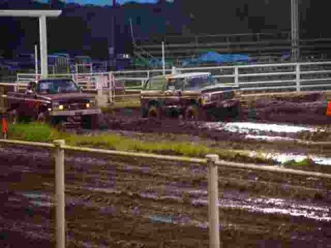 1978 Ford Bronco - Trucks compete in a mud drag race event.