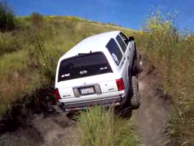 1993 Toyota 4Runner - me in the mini tank trap...