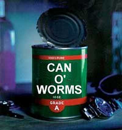 1997 Ford Taurus - A can labeled 'Can O' Worms' is shown with a watch and keys in the foreground.