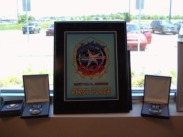 Trophy from the Mid-America Nationals Car Show held in Fayetteville, AR. on May 14-15th.