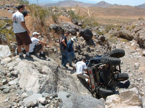 1994 Jeep YJ - Ryan rolled coming down Jack Hammer