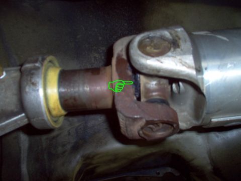 1994 Ford Crown Victoria - Since I couldn't really seal the vent hole with the U-joint in place, I just made a bridge of sealant (Right Stuff) and it seems to be work…