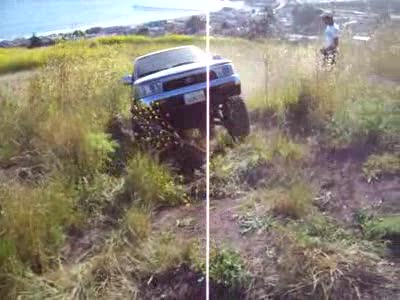 1993 Toyota 4Runner - joel in the mini tank trap...