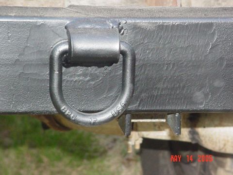 1978 Ford Bronco - Jacking point and tow point...snt stop it from falling off the handyman...But it does slow it down some