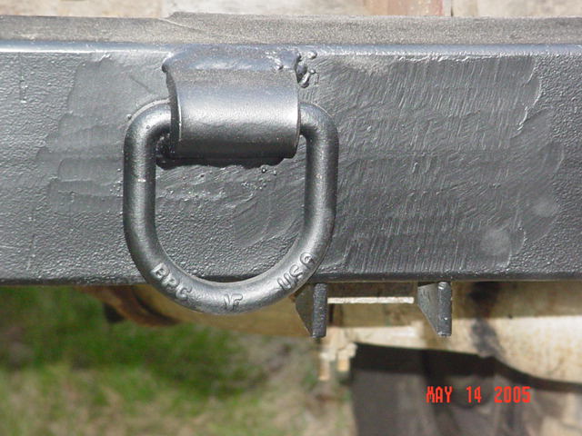 Jacking point and tow point...snt stop it from falling off the handyman...But it does slow it down some
