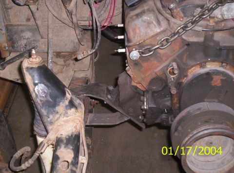1995 Jeep Wrangler - custom bent motor mounts out of 1/4 inch flat stock