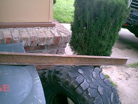 1983 Ford Bronco - a side shot of the c-channel.