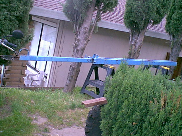 This was an old boat trailer that i am making into a Flat 6'X10" trailer.